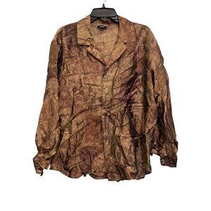 Chicos Design Womens Button-Down Shirt Size 2